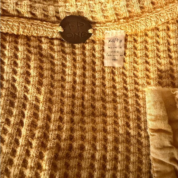 Free People XS thermal hoodie and long sleeve bundle! - Picture 6 of 8